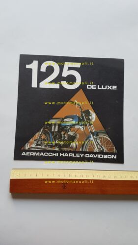 Aermacchi Harley-Davidson 125 De Luxe depliant originale italiano