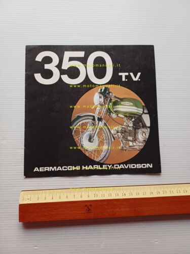 Aermacchi Harley-Davidson 350 T.V. 1972 depliant italiano originale