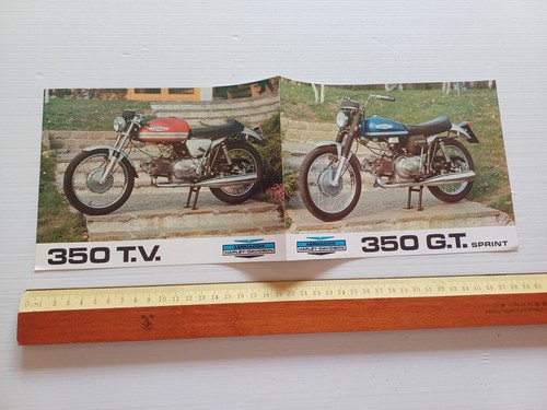 Aermacchi Harley-Davidson 350 TV - 350 GT 1972 depliant Italiano …