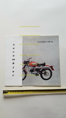 Aermacchi Harley-Davidson Aletta Scrambler 125 1969 depliant originale italiano