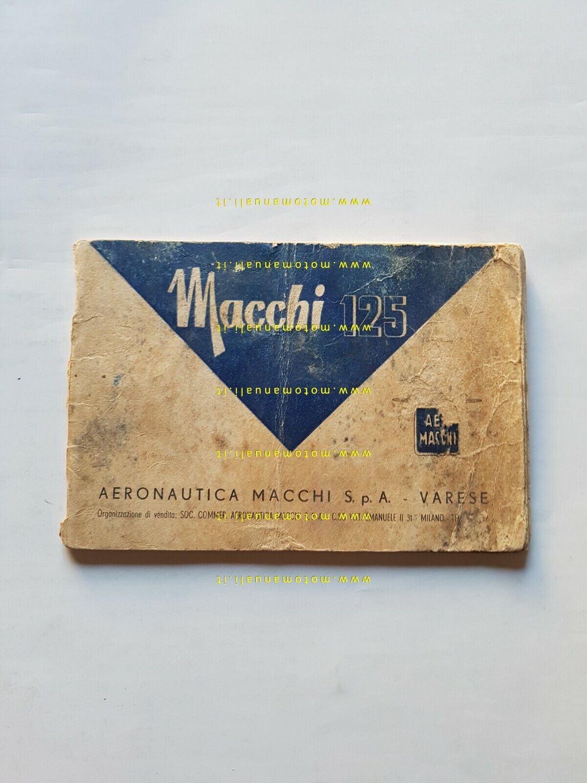 Aermacchi Macchi 125 scooter manuale uso manutenzione ITALIANO originale