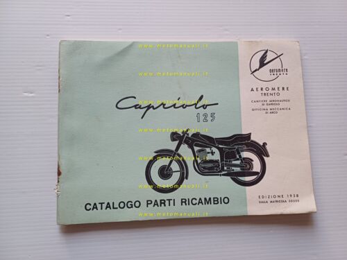 Aeromere Capriolo 125 1957-58 catalogo ricambi originale