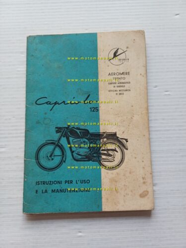 Aeromere Capriolo 125 1960 manuale uso manutenzione libretto originale
