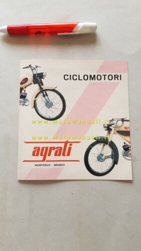 Agrati 50 produzione ciclomotori Capri anni 60 depliant ITALIANO brochure