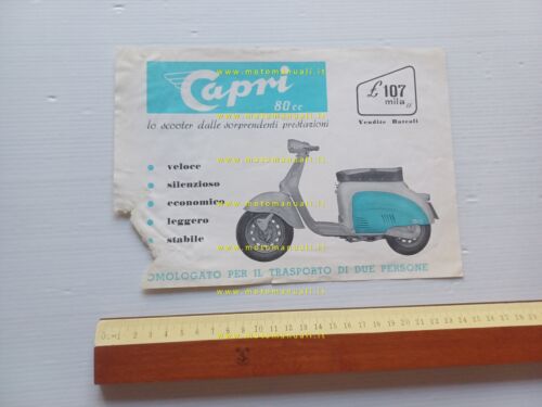 Agrati Capri 80 scooter depliant italiano originale