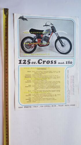 AIM 125 Cross mod. 150 1978 depliant originale moto brochure