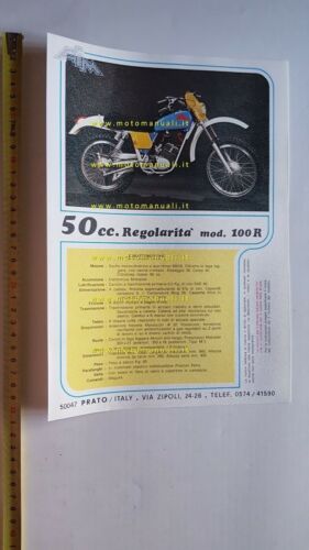 AIM 50 Regolarit mod. 100 R 1977 depliant originale moto …
