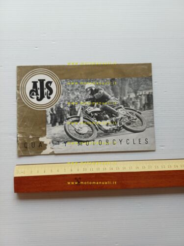 AJS catalogo mod. 16M- mod. 18 Competition Trial 1948 depliant …