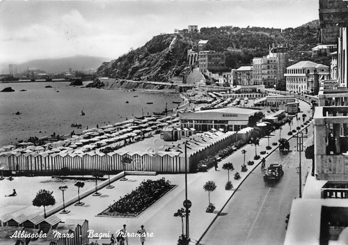 Albisola Mare Bagni Miramare auto d'epoca 1955