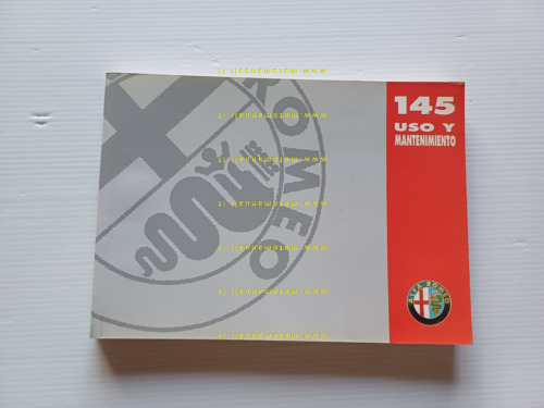 Alfa Romeo 145 modelli 1994 manuale uso manutenzione SPAGNOLO originale