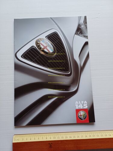 Alfa Romeo 145 modelli 1999 depliant TEDESCO originale