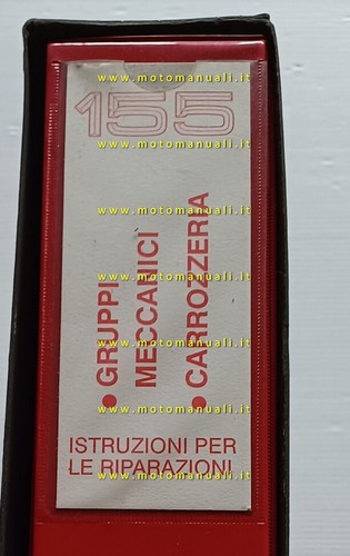 Alfa Romeo 155 1991-94 manuale officina Gruppi Meccanici - Carrozzeria …