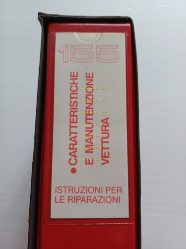 Alfa Romeo 155 1991-95 manuale officina caratter. tecniche manutenz. originale