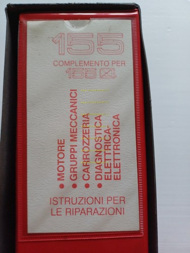 Alfa Romeo 155 4WD 1991-94 COMPLEMENTO manuale officina originale