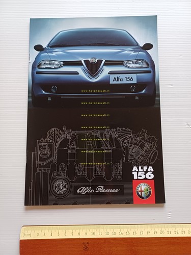 Alfa Romeo 156 modelli 1997 depliant TEDESCO originale