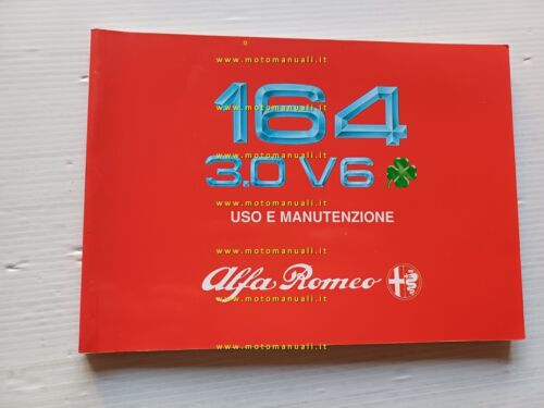 Alfa Romeo 164 3.0 V6 Quadrifoglio 1990 manuale uso manutenzione …