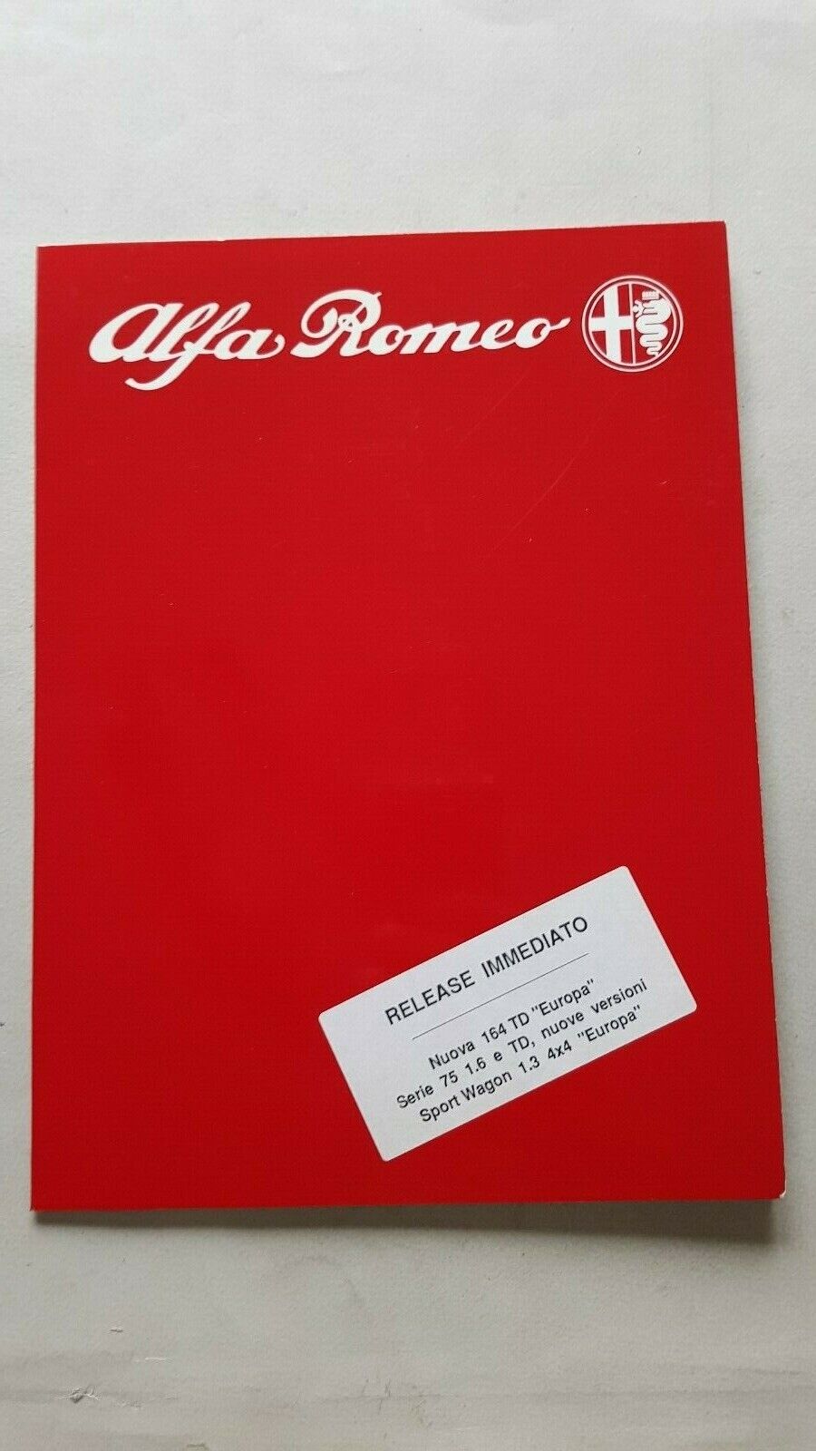 Alfa Romeo 164 TD Europa - Sport Wagon 4x4 1.3 …