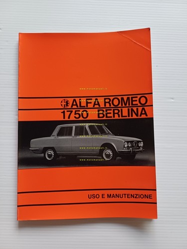 Alfa Romeo 1750 Berlina 1970 manuale uso manutenzione libretto originale