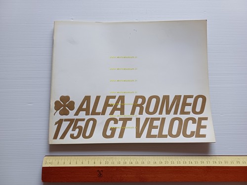 Alfa Romeo 1750 GT Veloce depliant originale italiano