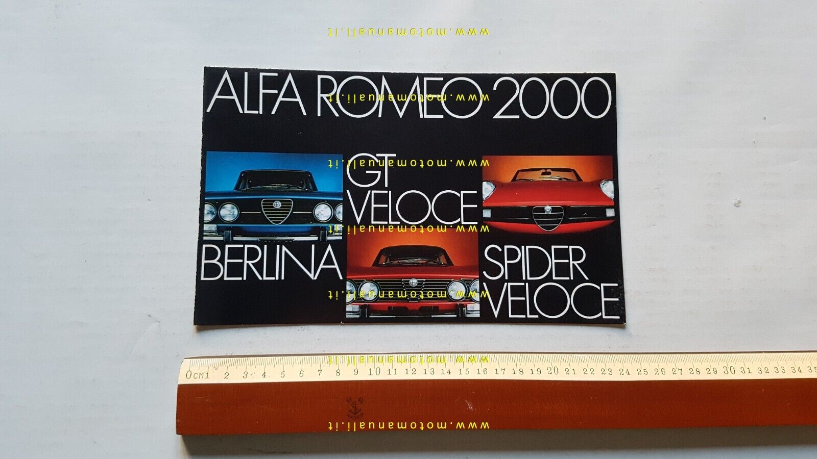 Alfa Romeo 2000 -GT Spider Veloce 1973 depliant originale TEDESCO …