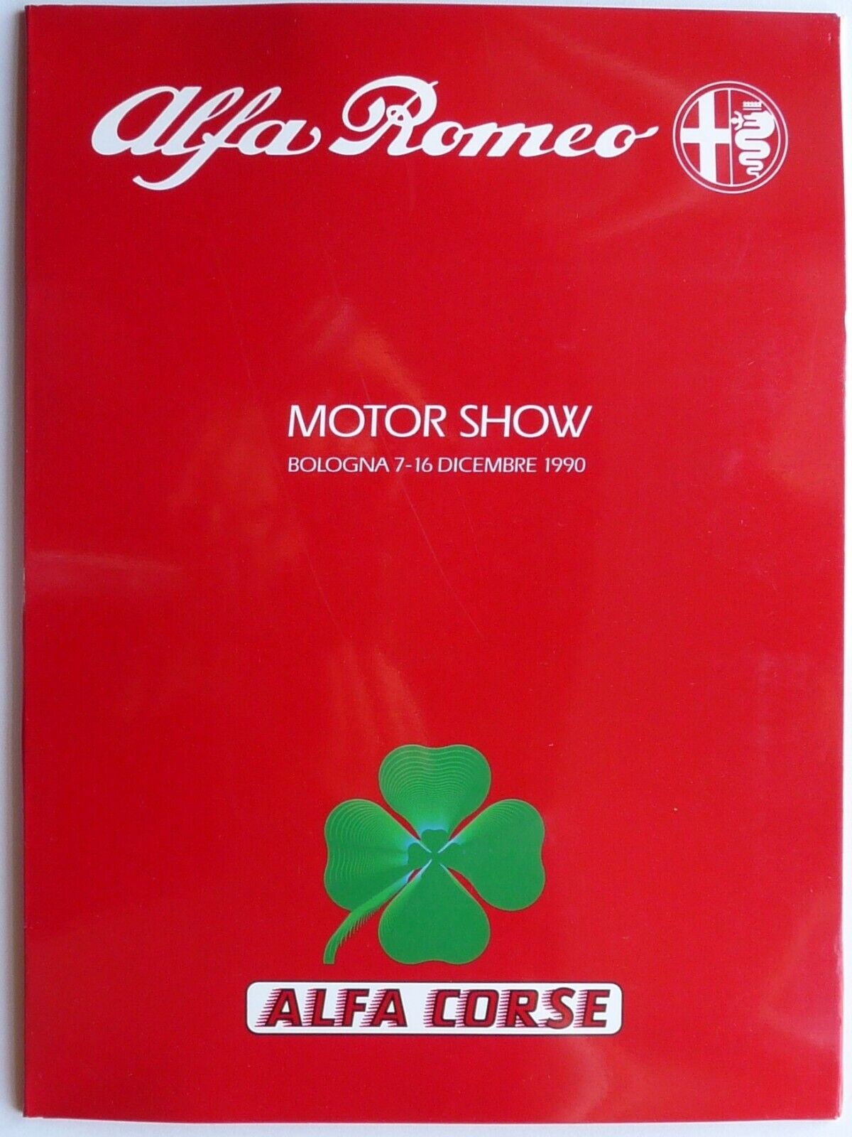 Alfa Romeo Alfa Corse Motor Show 1990 cartella stampa press …