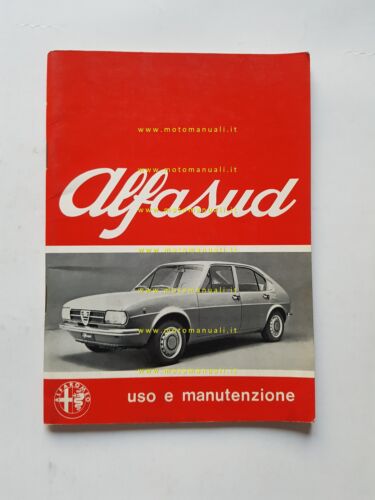 Alfa Romeo Alfasud 1973 manuale uso manutenzione libretto originale