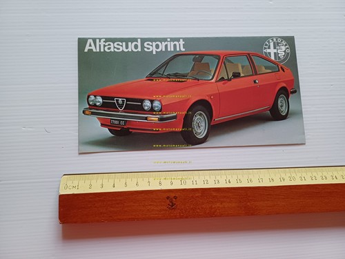 Alfa Romeo Alfasud Sprint 1.3-1.5 1978 depliant italiano originale