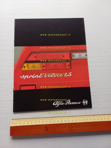 Alfa Romeo Alfasud Sprint Veloce 1.5 1982 depliant originale ITALIANO