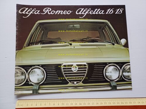 Alfa Romeo Alfetta 1.6 - 1.8 1977 depliant italiano originale …