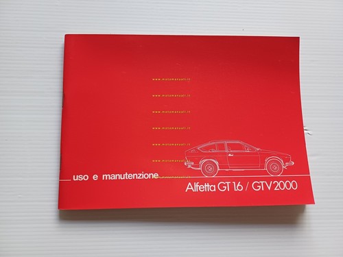 Alfa Romeo Alfetta GT 1.6 - GTV 2000 1976 manuale …