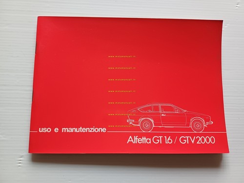 Alfa Romeo Alfetta GT 1.6 - GTV 2000 1976 manuale …