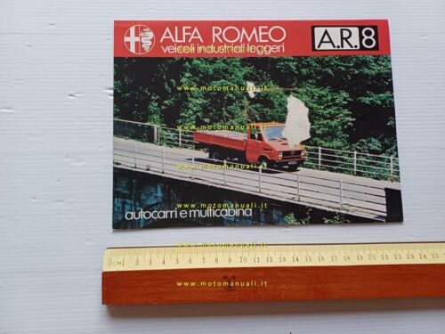 Alfa Romeo autocarri AR 8 30-35-40 1978 depliant originale italiano