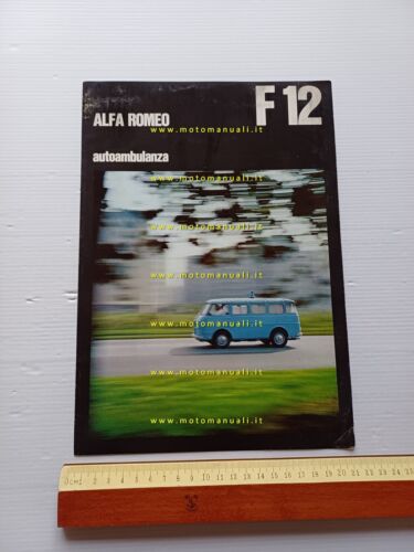 Alfa Romeo F12 ambulanza 1973 depliant originale italiano