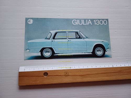 Alfa Romeo Giulia 1300 anni 60 depliant italiano originale