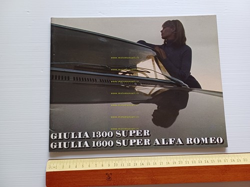 Alfa Romeo Giulia 1300 Super - 1600 Super 1971 depliant …