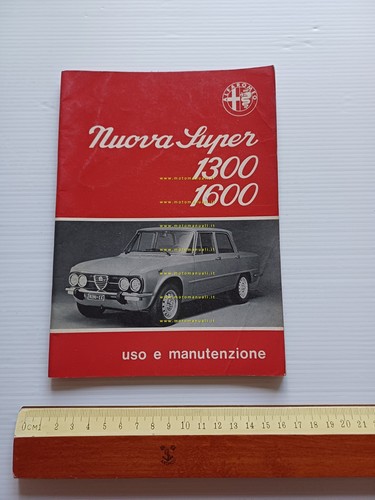 Alfa Romeo Giulia Nuova Super 1976 manuale uso manutenzione libretto …