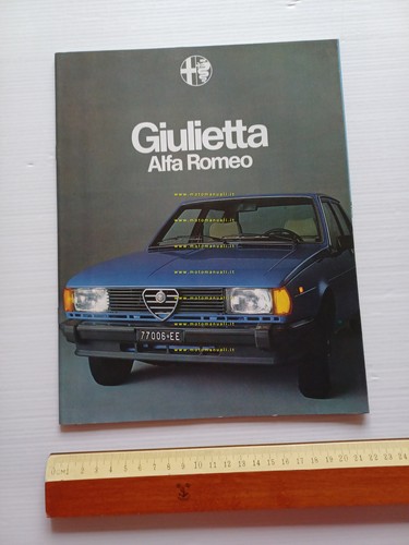 Alfa Romeo Giulietta 1.3 - 1.6 1978 depliant originale italiano