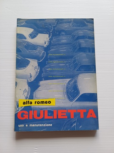 Alfa Romeo Giulietta SZ Sprint Spider Veloce 1961 manuale uso …