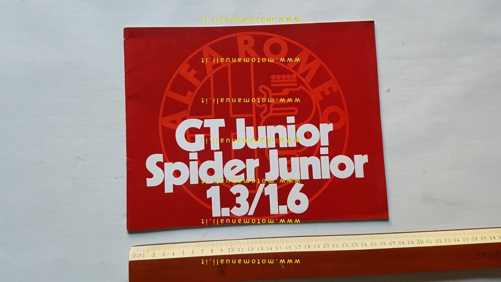 Alfa Romeo GT - Spider Junior 1973 depliant originale TEDESCO …