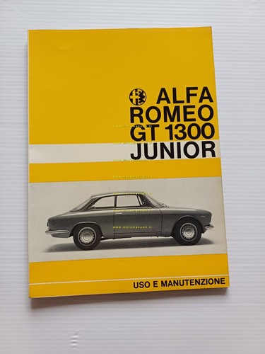 Alfa Romeo GT 1300 Junior 1966 manuale uso manutenzione libretto …