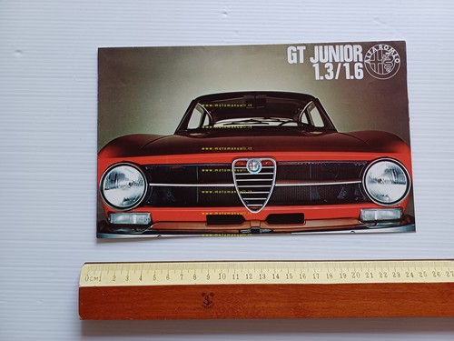 Alfa Romeo GT Junior 1.3 - 1.6 1973 depliant francese …