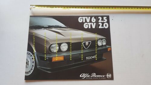 Alfa Romeo GTV 6 2.5 - GTV 2.0 1980 depliant …