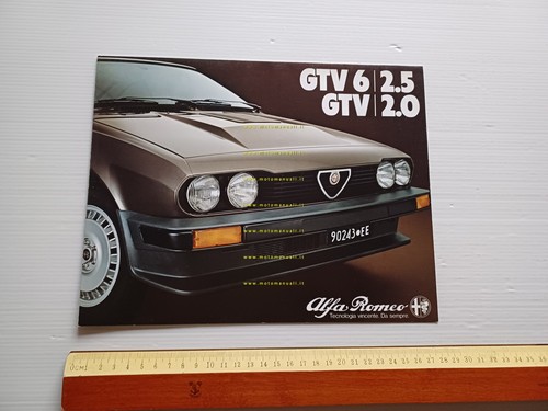 Alfa Romeo GTV 6 2.5 - GTV 2.0 1981 depliant …