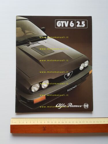 Alfa Romeo GTV 6 2.5 1982 depliant originale italiano