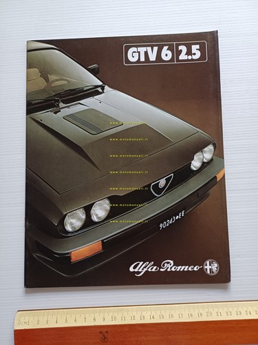 Alfa Romeo GTV 6 2.5 1982 depliant originale italiano