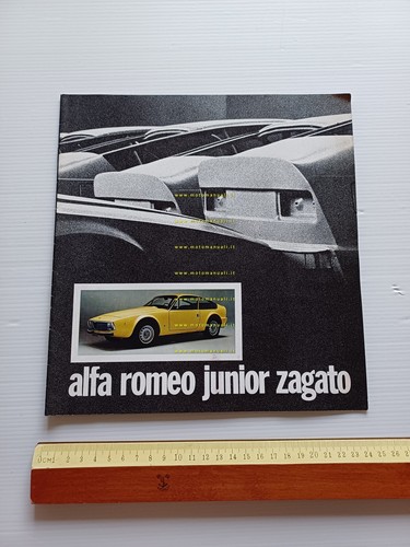 Alfa Romeo Junior Zagato 1969 depliant articolo Style Auto originale …