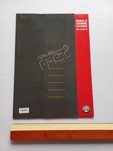 Alfa Romeo Salone Internazionale dell'Auto Paris 1994 cartella stampa originale