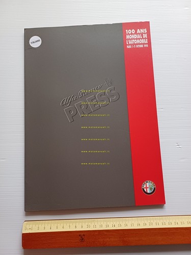 Alfa Romeo Salone Internazionale dell'Auto Paris 1998 cartella stampa originale