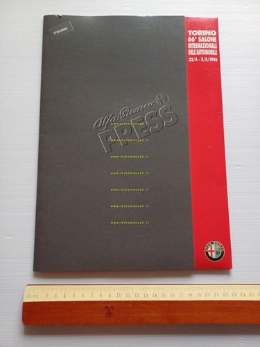Alfa Romeo Salone Internazionale dell'Auto Torino 1996 cartella stampa originale