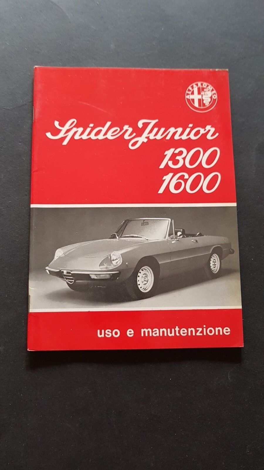 Alfa Romeo Spider Junior 1.3 1.6 1974 manuale uso originale